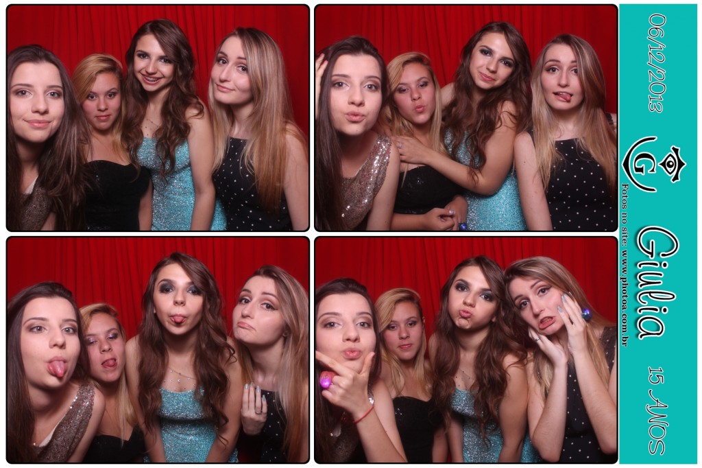 15 anos Giulia - Cabine de Foto Lembrança para Debutante