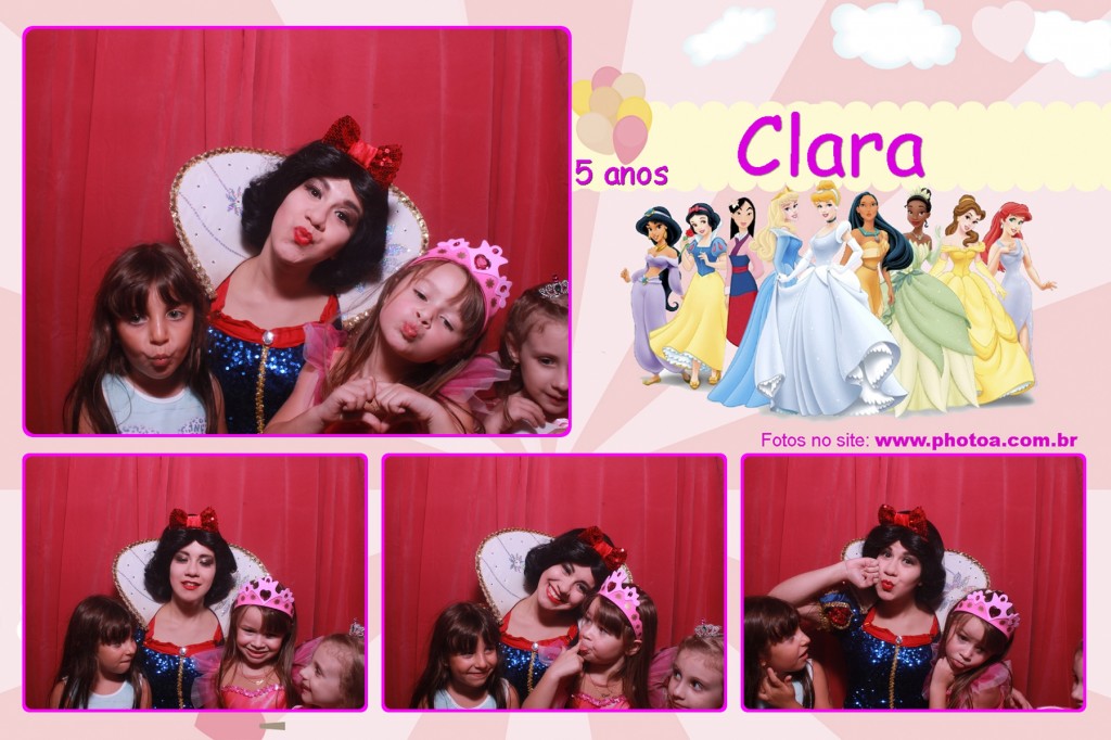 Aniversário 5 anos - Clara - Buffet Wishes | Photo A - Cabine de foto