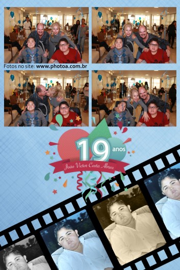 Foto Lembrança de Aniversário - João Victor - Totem de Foto