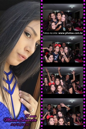 Foto Lembrança - Maria Eduarda - Totem Fotográfico para Festas