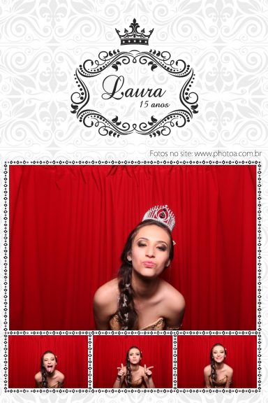 15 anos Laura - Foto Lembrança personalizada, Aluguel de Foto Cabine