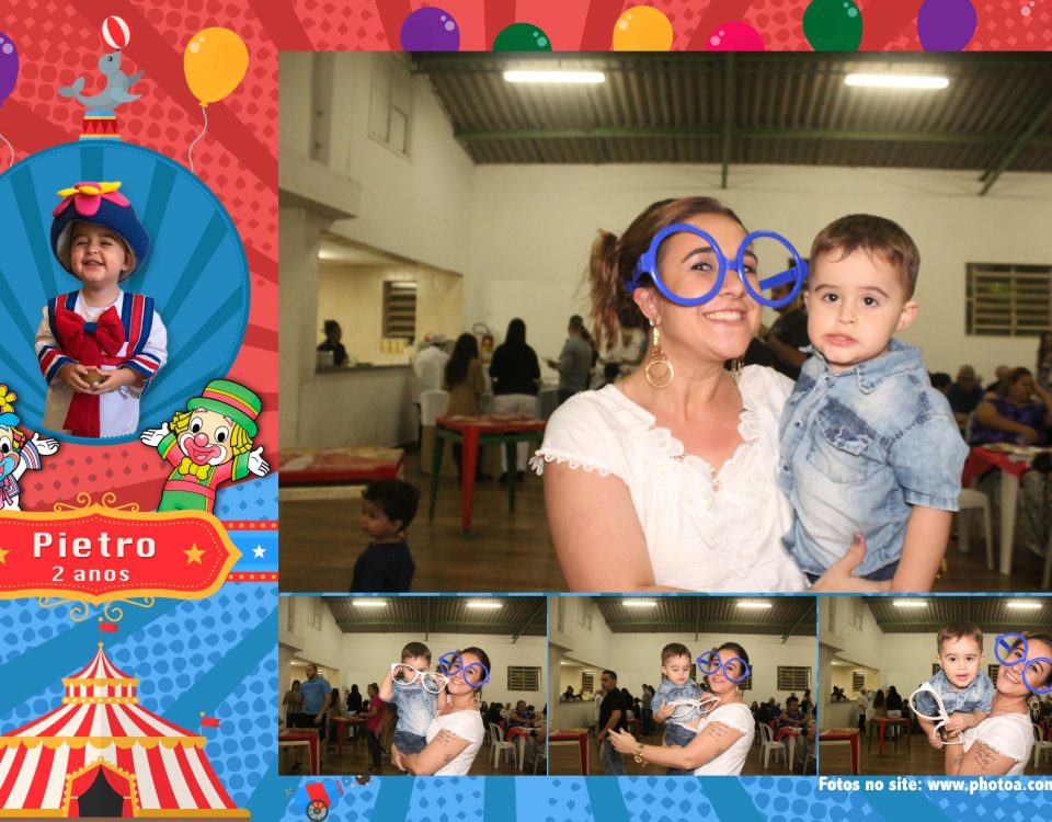 Totem Pietro Foto Lembrança para Festa de aniversário