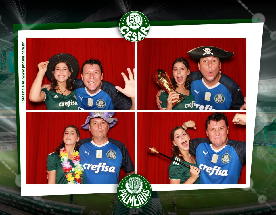 Foto Lembrança Aniversário Cesar - Allianz Parque | Cabine de Fotos