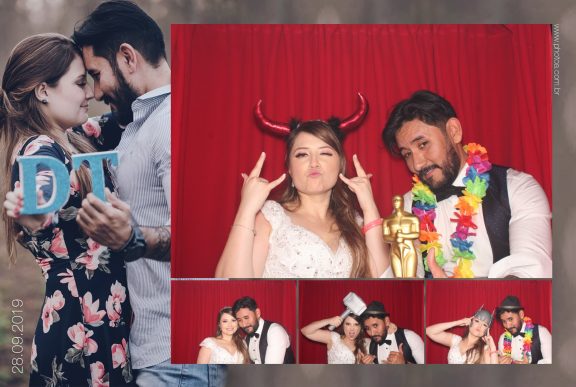 Foto Lembrança do Casamento Thais e David - Cabine de Fotos