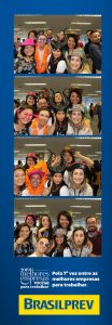 Confraternização BrasilPrev – Totem de Fotos com Foto e Gif Animado