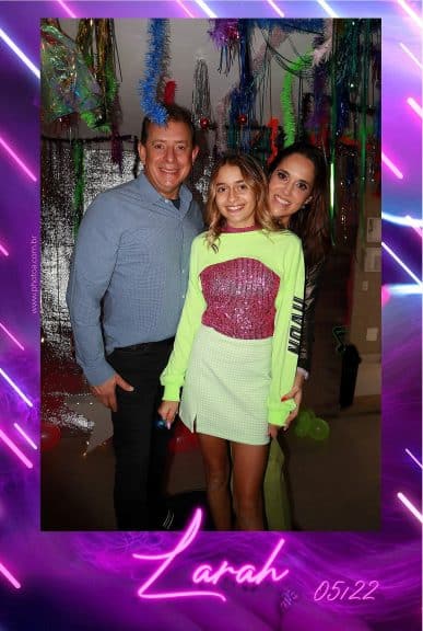 Foto lembrança Larah - SpinCam 360 vídeo